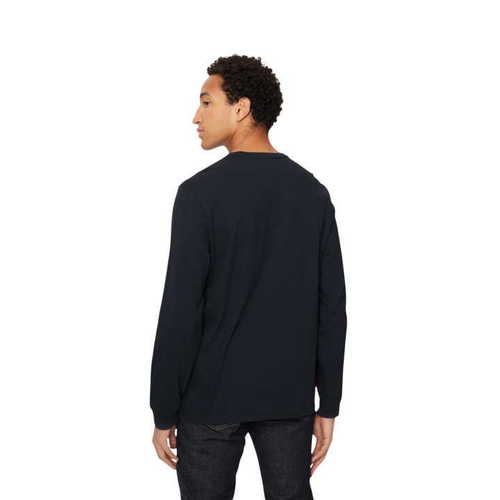 Camiseta Levi's® de hombre negra de manga larga 72848-0009 vista posterior