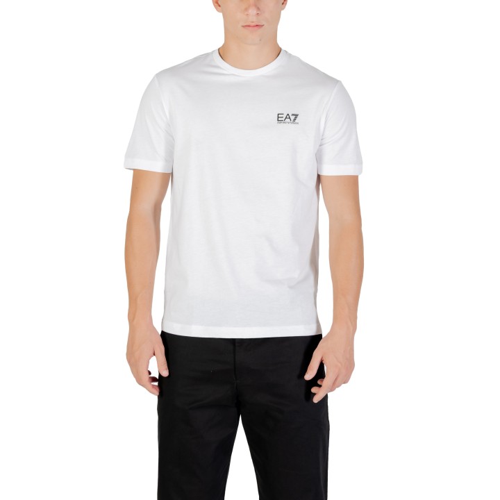 Camiseta EA7 de hombre blanca 8NPT25 PJVPZ vista frontal