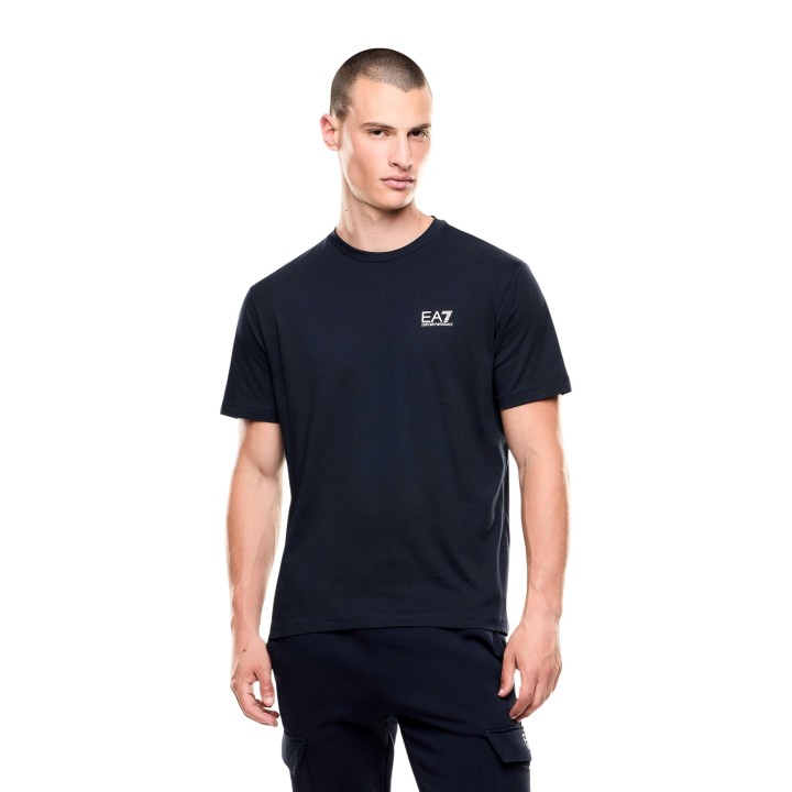 Camiseta azul EA7 de hombre modelo 7M000567 AF10375 vista frontal