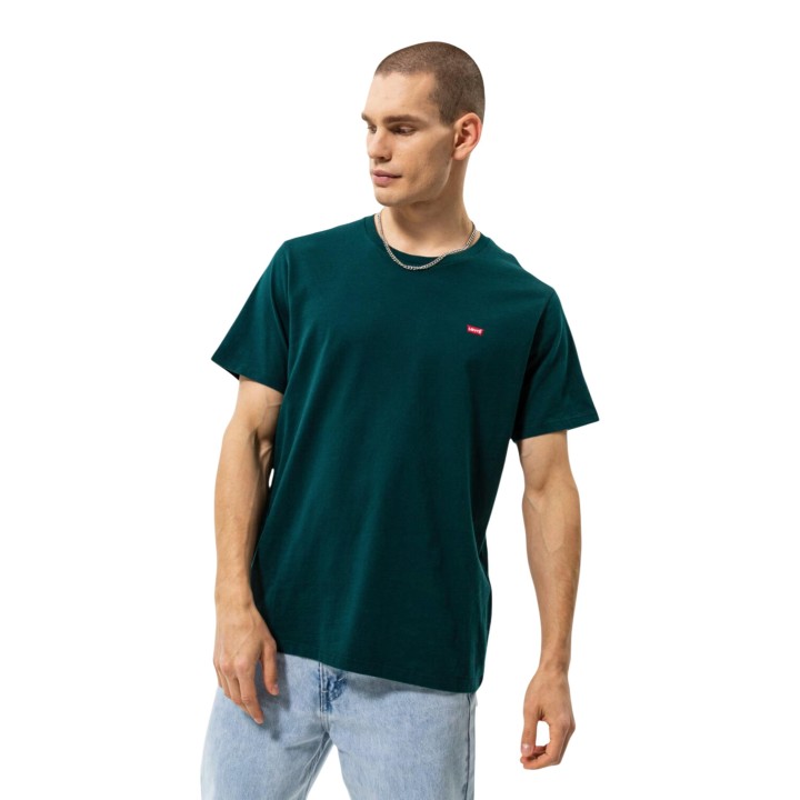 Camiseta de hombre Levi's verde SS Original HM Tee 56605-0140 vista frontal