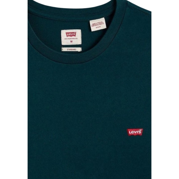 Camiseta de hombre Levi's verde SS Original HM Tee 56605-0140 vista tres cuartos