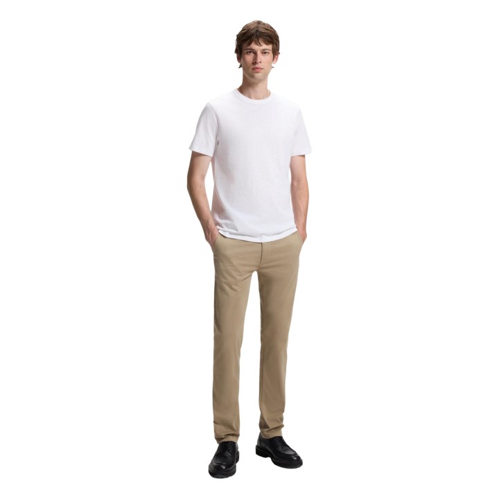 Boss camiseta de hombre blanca Tegood 10240843 vista frontal