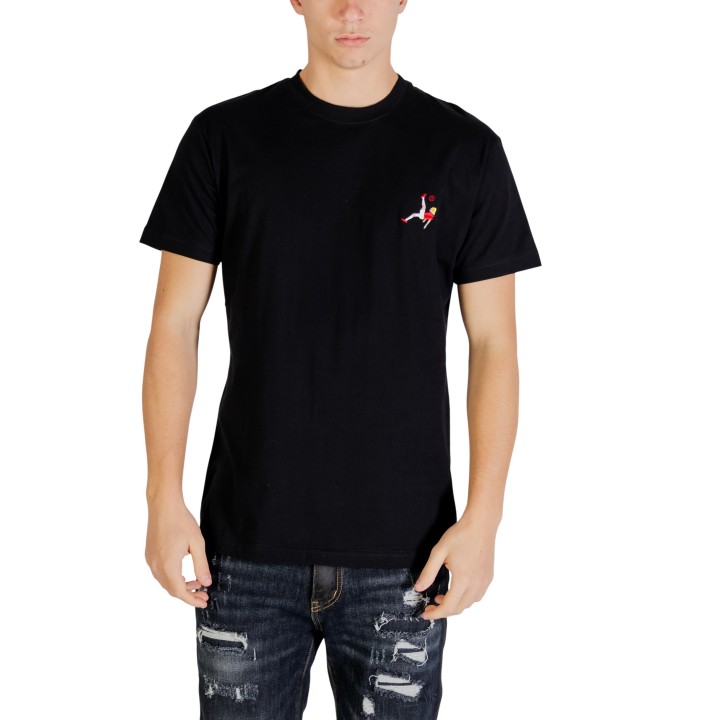 The Bomber camiseta de hombre negra vista frontal