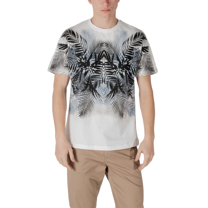 Antony Morato camiseta blanca de hombre regular fit vista frontal
