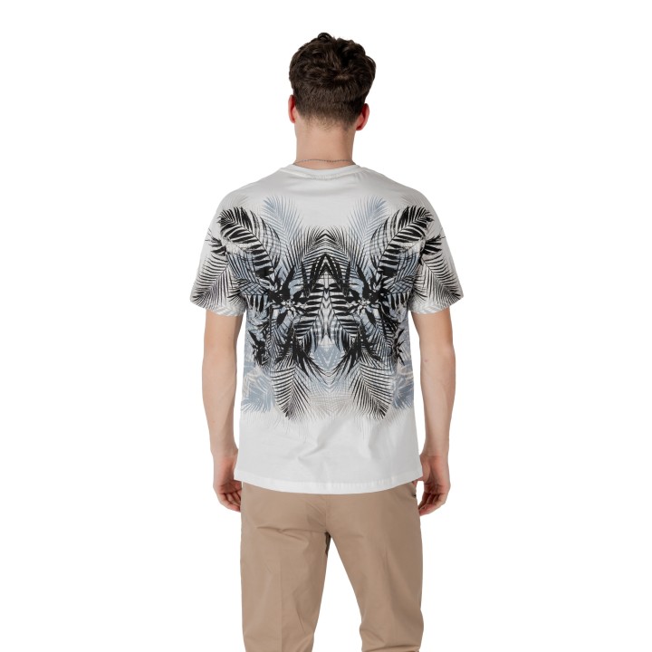 Antony Morato camiseta blanca de hombre regular fit vista posterior