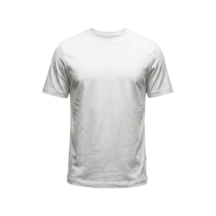 YOS EDGAR camiseta de hombre blanca de jersey Supima detalle de la prenda