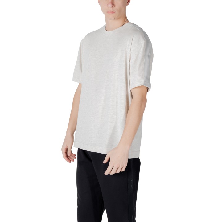 Camiseta de hombre Calvin Klein Sport LVGMS5K177 gris claro vista tres cuartos