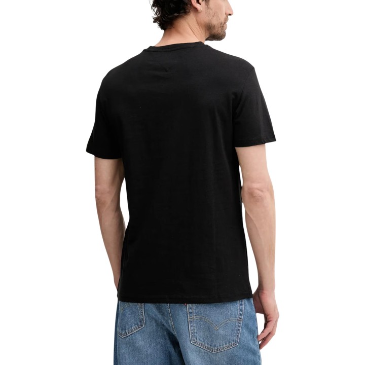 Camiseta negra de hombre Tommy Hilfiger Jeans vista posterior