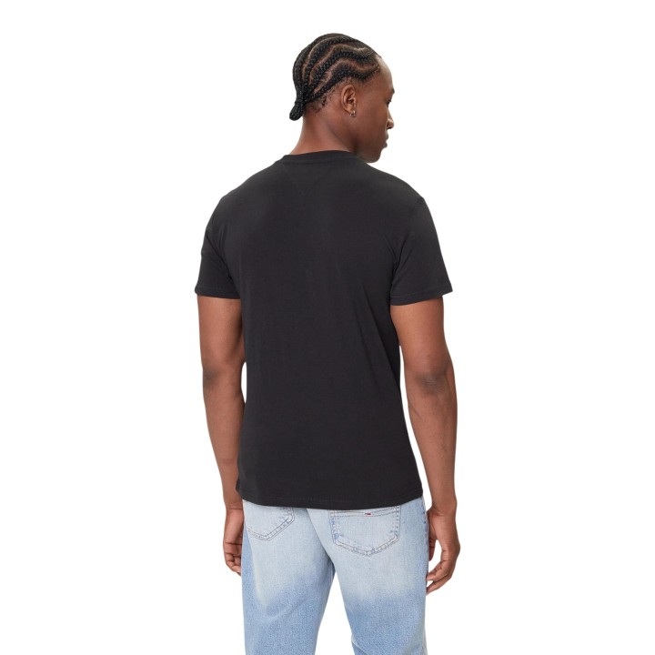Tommy Hilfiger Jeans camiseta negra de hombre vista posterior