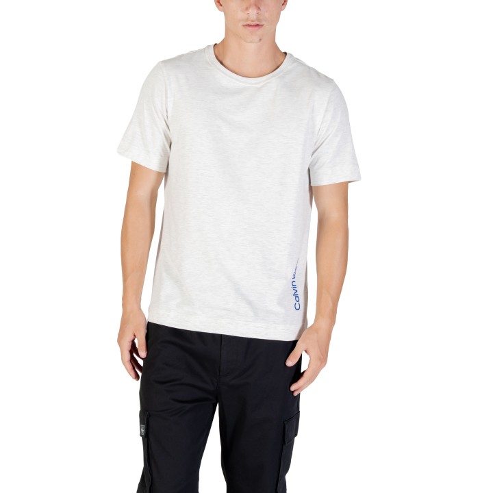 Camiseta de hombre Calvin Klein Sport SS TEE LVGMF5K106 gris claro vista frontal