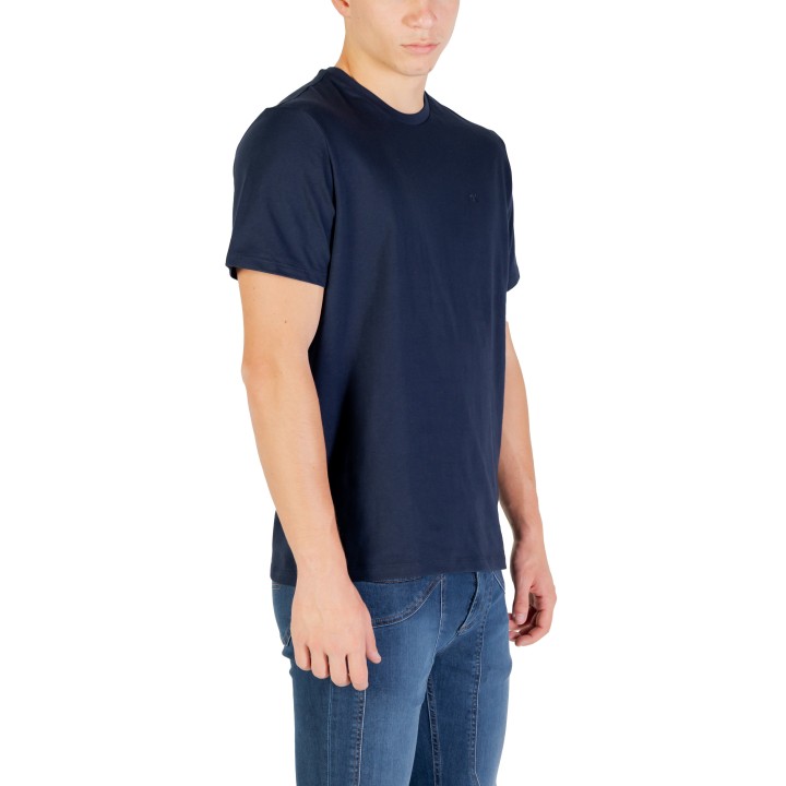 Camiseta de hombre Calvin Klein Jeans azul SS Classic Monogram LV04RD254G tres cuartos