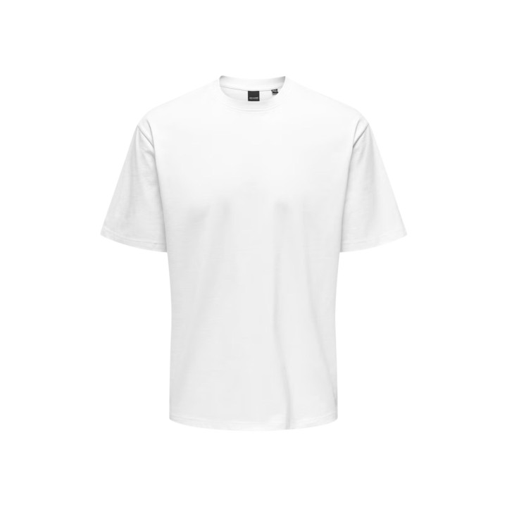 Camiseta Only & Sons de hombre blanca vista frontal