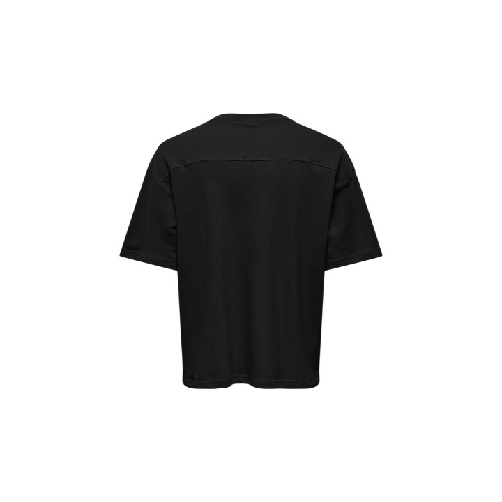Only & Sons camiseta de hombre negra Onslenny Ovz vista posterior de la prenda
