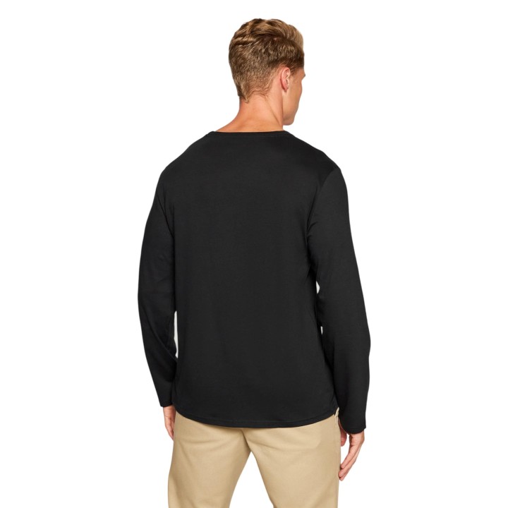 Ralph Lauren camiseta de hombre negra de manga larga 714844759001 vista posterior