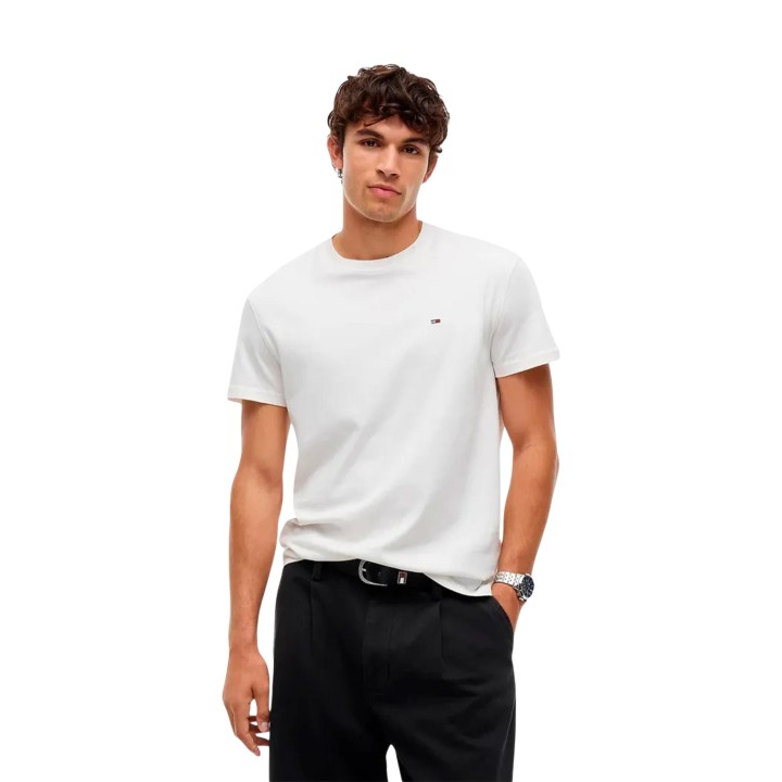 Tommy Hilfiger Jeans camiseta blanca de hombre DM0DM22504 vista frontal