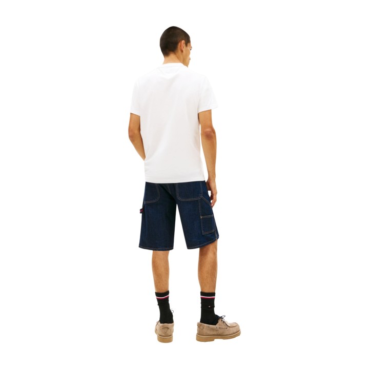 Camiseta blanca de hombre Tommy Hilfiger Jeans DM0DM22538 vista posterior