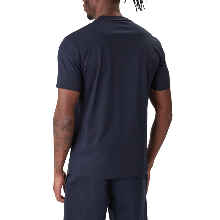 Camiseta EA7 de hombre azul oscuro vista posterior