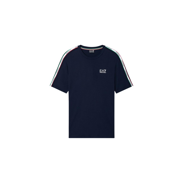 EA7 camiseta de hombre azul modelo 7M001861 AF12503 vista frontal