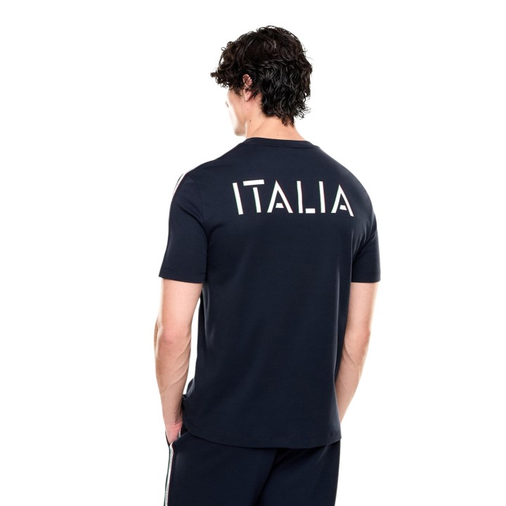 EA7 camiseta azul de hombre modelo 7M001861 AF12503 vista posterior