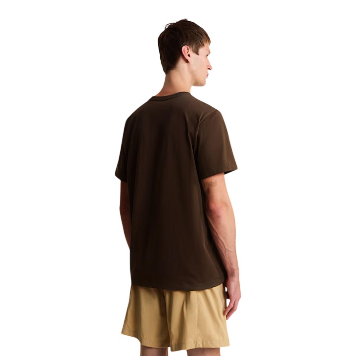 The North Face camiseta de hombre marrón oscuro vista posterior
