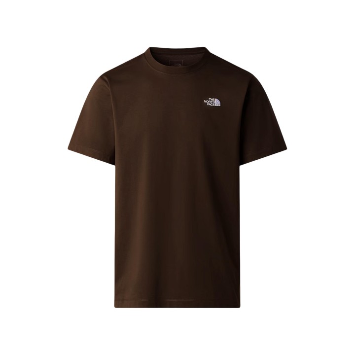 The North Face camiseta de hombre marrón oscuro vista frontal