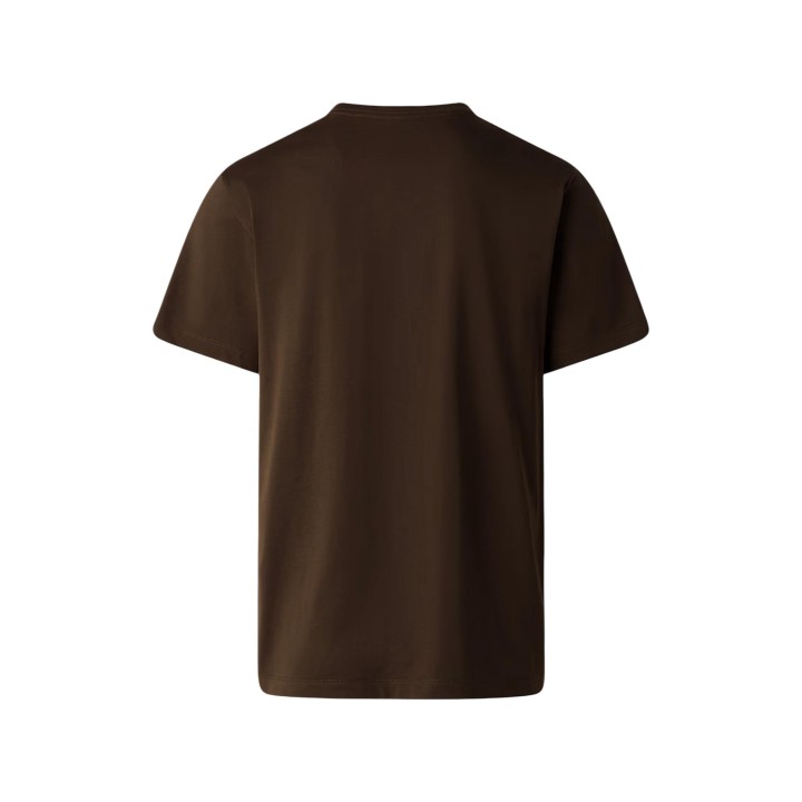 The North Face camiseta de hombre marrón oscuro vista posterior