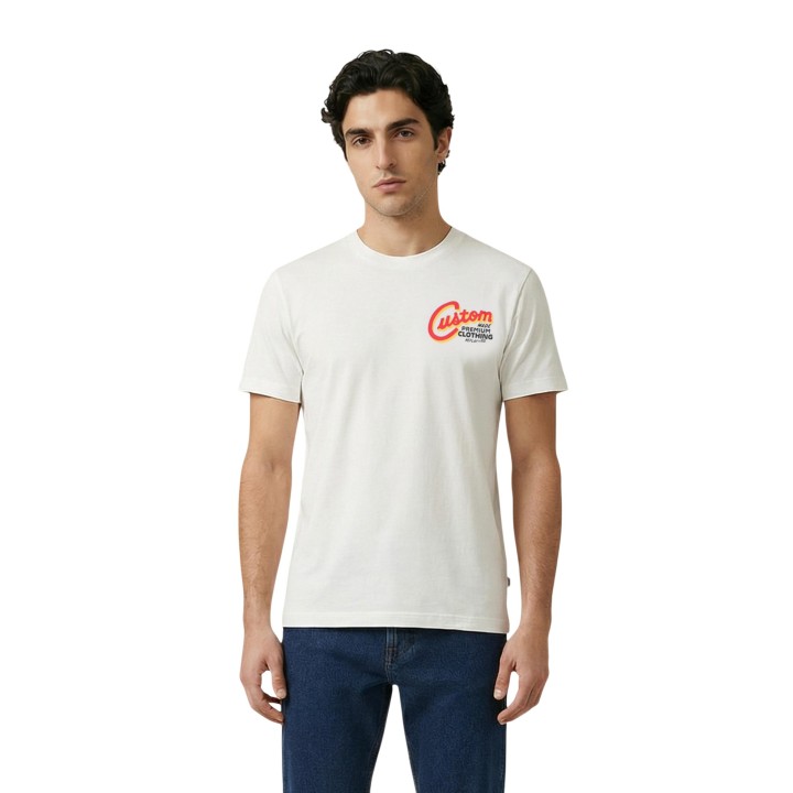 Replay camiseta de hombre blanca regular M3352 .000.2660 vista frontal