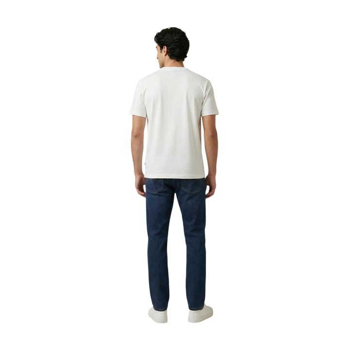 Replay camiseta de hombre blanca regular M3352 .000.2660 vista posterior