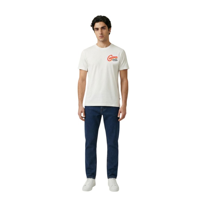 Replay camiseta de hombre blanca regular M3352 .000.2660 vista frontal