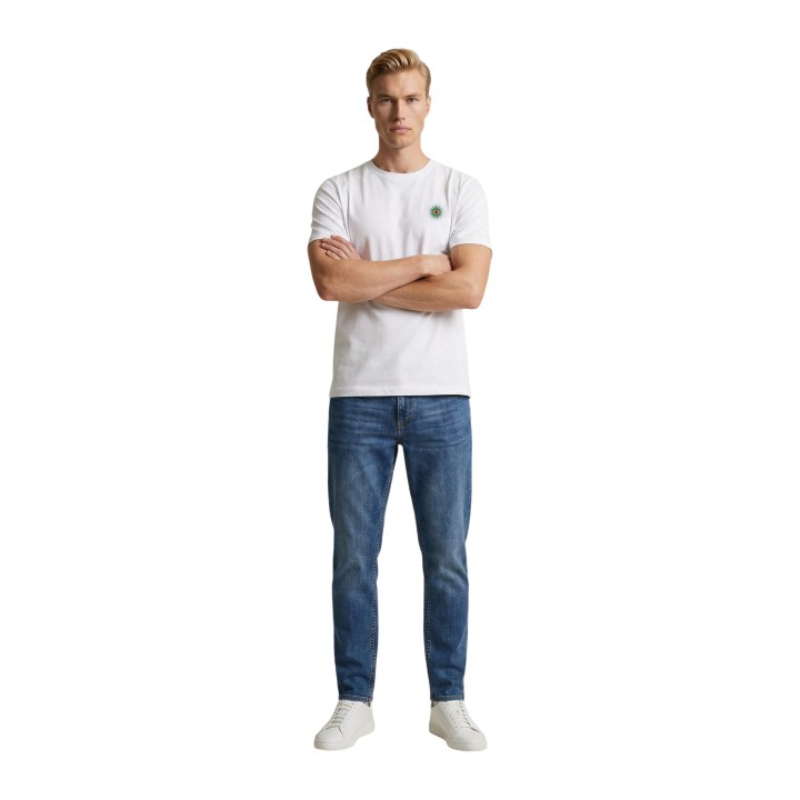 Only & Sons camiseta de hombre blanca Onsfred Life Eye Rlx Ss Tee 22037618 vista frontal