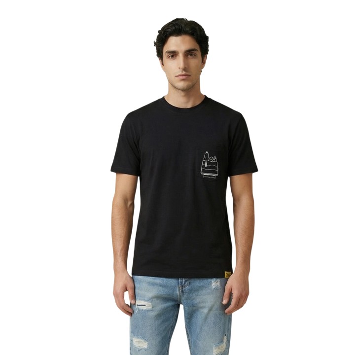 Only & Sons camiseta de hombre negra 22038044 en vista frontal