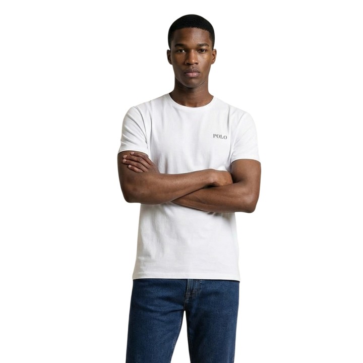 Ralph Lauren camiseta de hombre blanca 714931650003 en vista frontal
