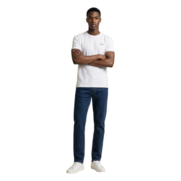 Ralph Lauren camiseta de hombre blanca 714931650003 en vista frontal completa