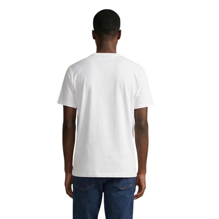 Ralph Lauren camiseta de hombre blanca 714931650003 en vista posterior