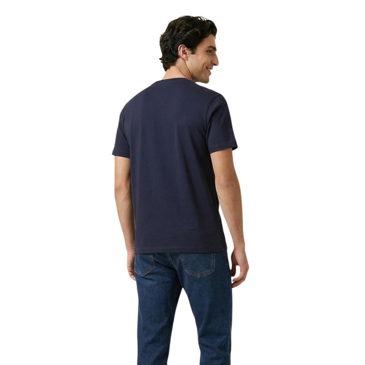 Barbour camiseta de hombre Berwick Tartan MTS1562 azul oscuro vista posterior