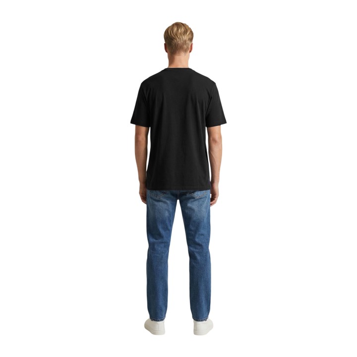 Camiseta negra de hombre Tommy Hilfiger Jeans vista posterior