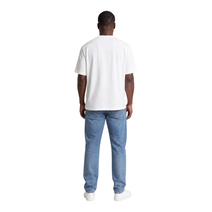Calvin Klein Jeans camiseta blanca de hombre LV04RG220G vista posterior
