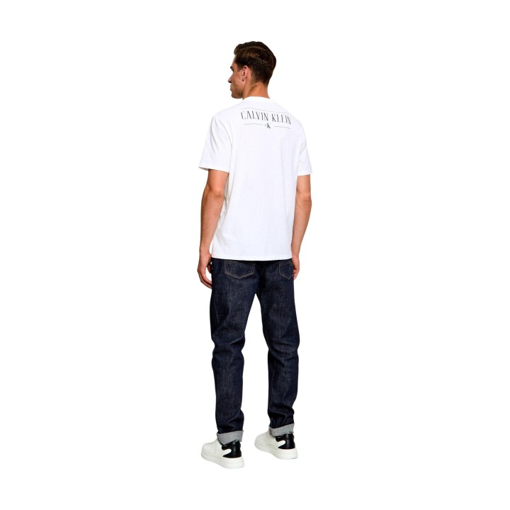 Camiseta blanca de hombre Calvin Klein Jeans LV04RH815G vista posterior
