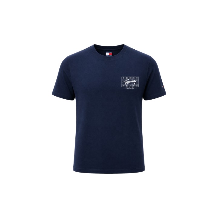 Tommy Hilfiger Jeans camiseta de hombre azul oscuro DM0DM23177 vista frontal