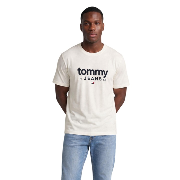 Tommy Hilfiger Jeans camiseta blanca de hombre DM0DM23376 vista frontal