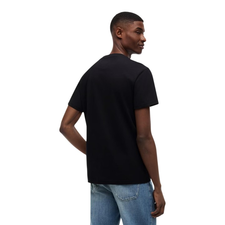 Camiseta negra de hombre Tommy Hilfiger Jeans DM0DM23406 vista posterior