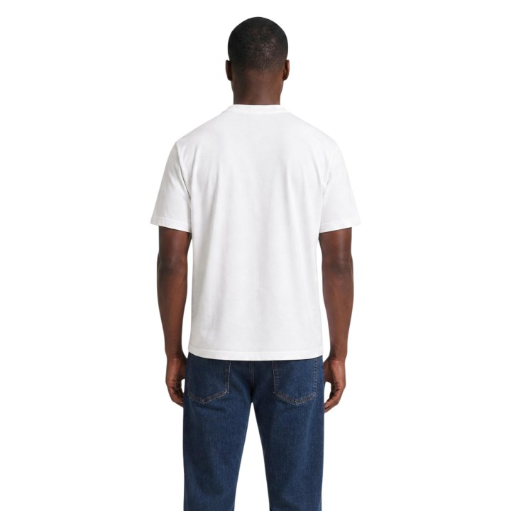 EA7 camiseta de hombre blanca 7M002415 AF10375 vista posterior
