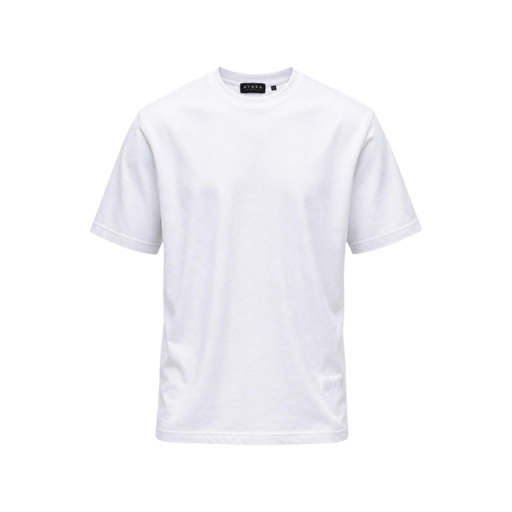 Camiseta Hydra Clothing para hombre blanca detalle frontal