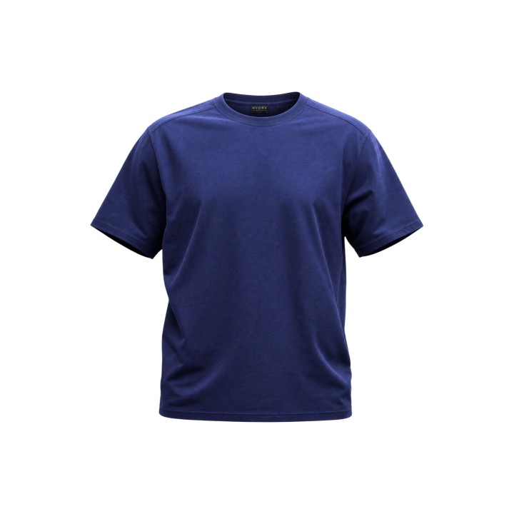 Camiseta de hombre Hydra Clothing azul marino detalle frontal