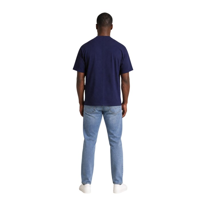 Camiseta de hombre Hydra Clothing azul marino vista posterior
