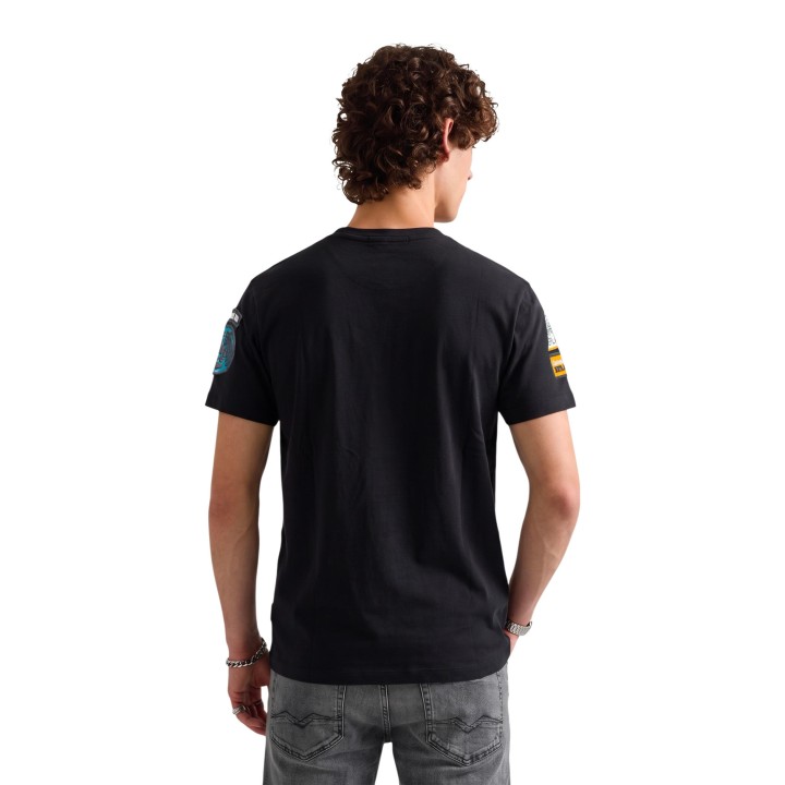 Replay camiseta negra de hombre vista posterior