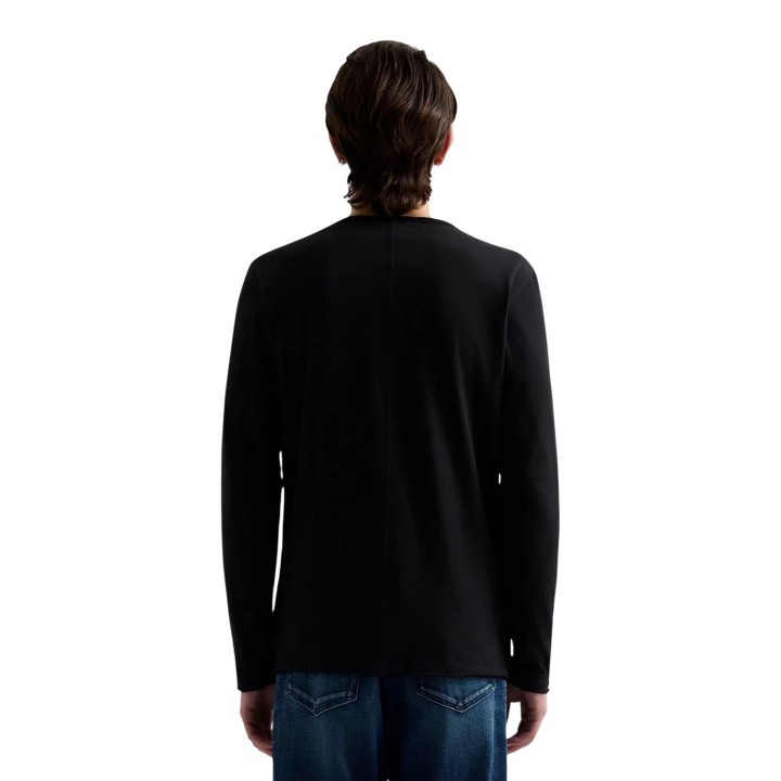 Replay camiseta de hombre negra Basic Jersey 30/1 M3592A.000.2660 vista posterior