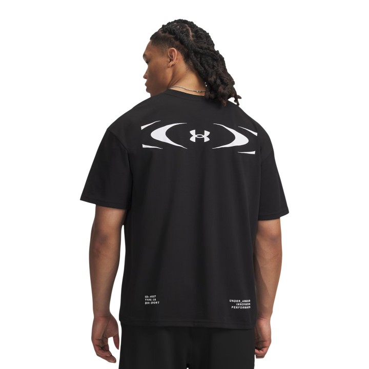Camiseta Under Armour de hombre negra UA M HWT ECHO vista posterior