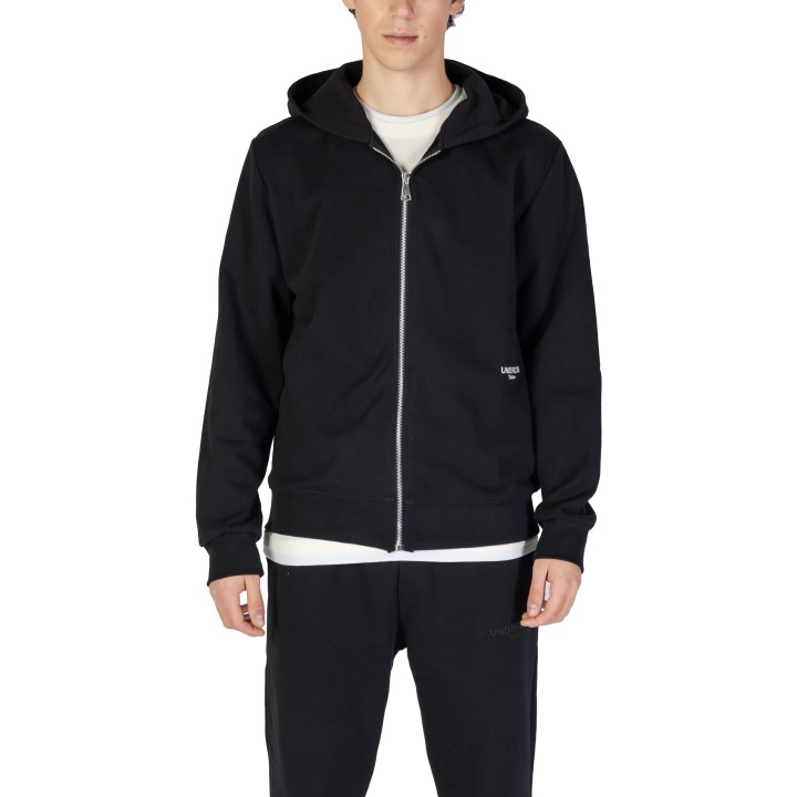 Underclub sudadera de hombre negra con capucha vista frontal