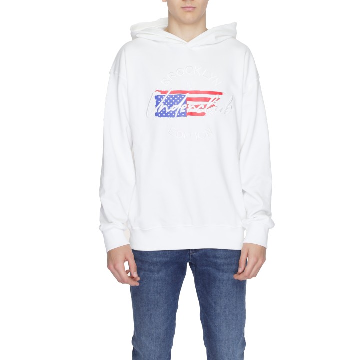 Sudadera Underclub para hombre blanca con capucha 24EUC80080 vista frontal